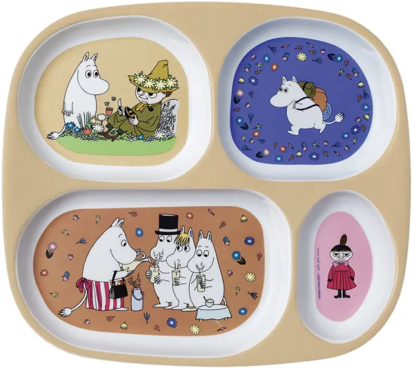 Mumi 4 delt tallerken